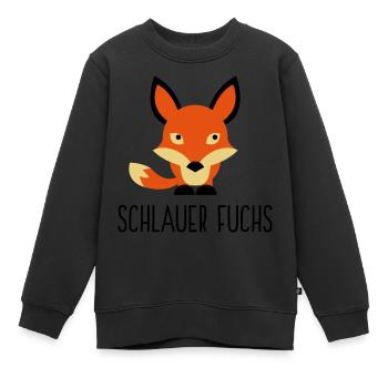 Je suis un renard - Sweat Premium enfant bio - noir - Devant - AI Model Kid Female (0cm)
