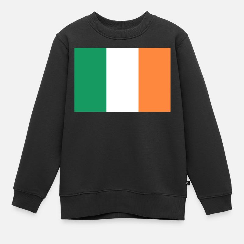 Irlande drapeau irlandais drapeau - Sweat Premium enfant bio - noir