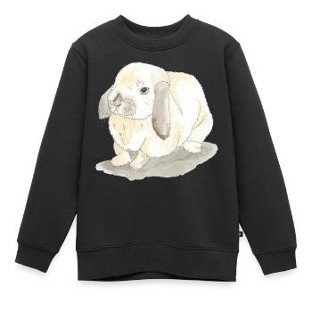 Kaninchen - Kinder Premium Organic Sweatshirt - Schwarz - Vorne - AI Model Kid Female (0cm)