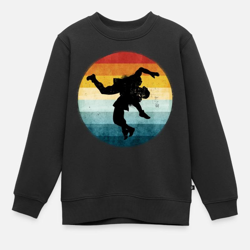 Ringen - Kinder Premium Organic Sweatshirt - Schwarz