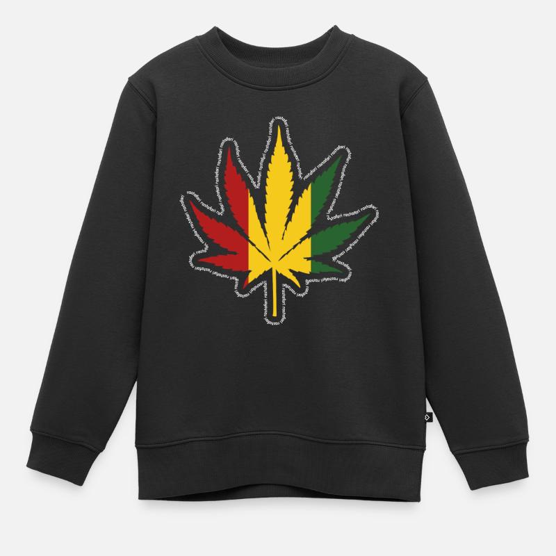 Reggae - Kinder Premium Organic Sweatshirt - Schwarz