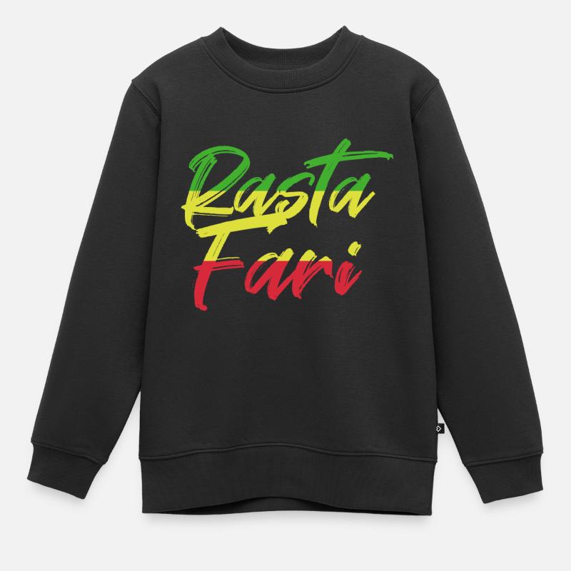 Reggae - Kinder Premium Organic Sweatshirt - Schwarz
