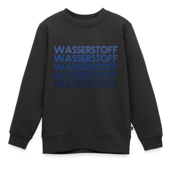 Wasserstoff Brennstoffzelle Hydrogen Fahrzeug - Kinder Premium Organic Sweatshirt - Schwarz - Vorne - AI Model Kid Female (0cm)