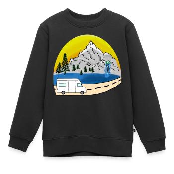 VAN LIFEVAN LIFE VANLIFER NOMADS - Sweat Premium enfant bio - noir - Devant - AI Model Kid Female (0cm)