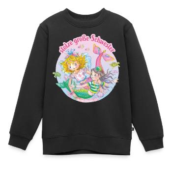 Prinzessin Lillifee Stolze Große Schwester - Kinder Premium Organic Sweatshirt - Schwarz - Vorne - AI Model Kid Female (0cm)