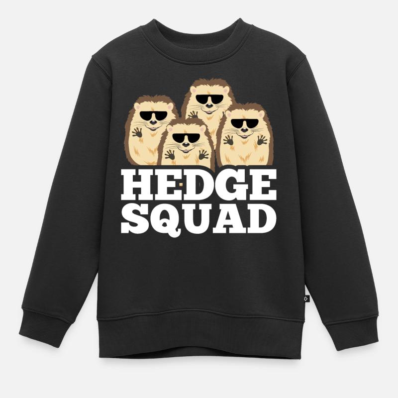 Hedgesquad Hérisson Pun - Sweat Premium enfant bio - noir
