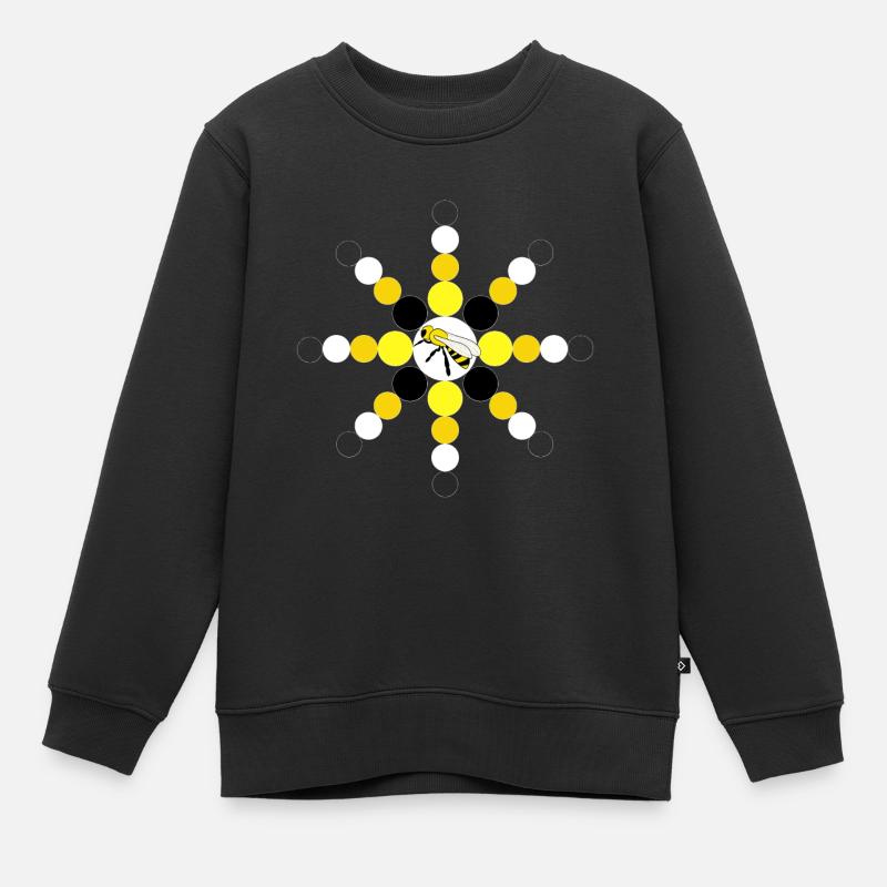 Biene - Kinder Premium Organic Sweatshirt - Schwarz