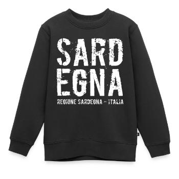 Insel Sardinien, Italien, Mittelmeer - Kinder Premium Organic Sweatshirt - Schwarz - Vorne - AI Model Kid Female (0cm)