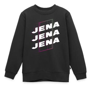 Jena Allemagne City Font Skyline Accueil - Sweat Premium enfant bio - noir - Devant - AI Model Kid Female (0cm)