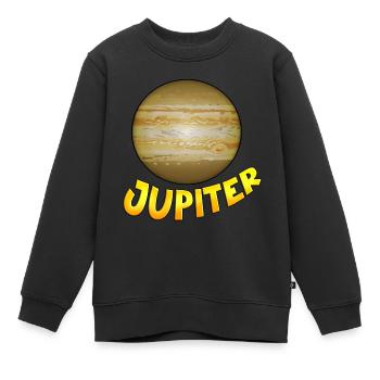 Jupiter - Kinder Premium Organic Sweatshirt - Schwarz - Vorne - AI Model Kid Female (0cm)
