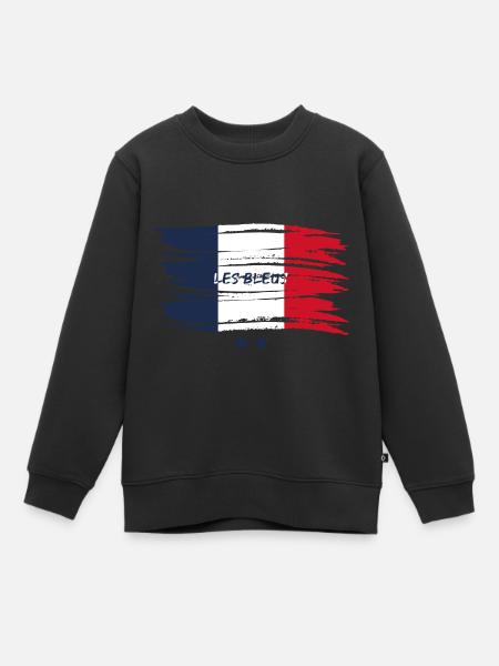 Équipe de France de football - Sweat Premium enfant bio - noir