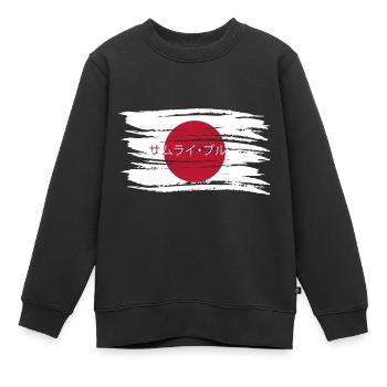 Équipe du Japon de football - Sweat Premium enfant bio - noir - Devant - AI Model Kid Female (0cm)