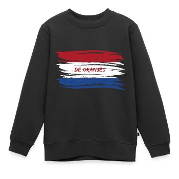 pays bas - Sweat Premium enfant bio - noir - Devant - AI Model Kid Female (0cm)