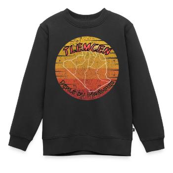 Tlemcen Perle des Maghreb - Kinder Premium Organic Sweatshirt - Schwarz - Vorne - AI Model Kid Female (0cm)