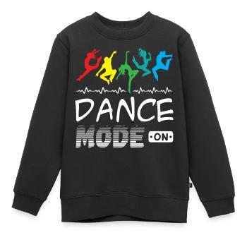 Dance Mode On - Kinder Premium Organic Sweatshirt - Schwarz - Vorne - AI Model Kid Female (0cm)
