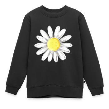 Marguerite - Sweat Premium enfant bio - noir - Devant - AI Model Kid Female (0cm)