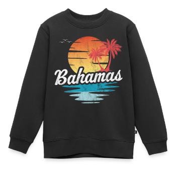 Bahamas - Kinder Premium Organic Sweatshirt - Schwarz - Vorne - AI Model Kid Female (0cm)