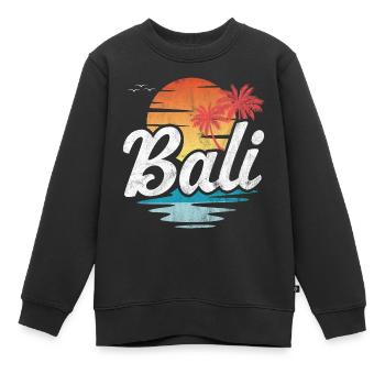 Bali - Kinder Premium Organic Sweatshirt - Schwarz - Vorne - AI Model Kid Female (0cm)