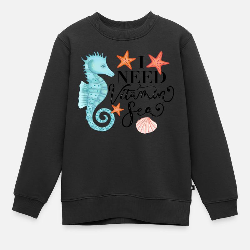Vitamine Mer - Sweat Premium enfant bio - noir