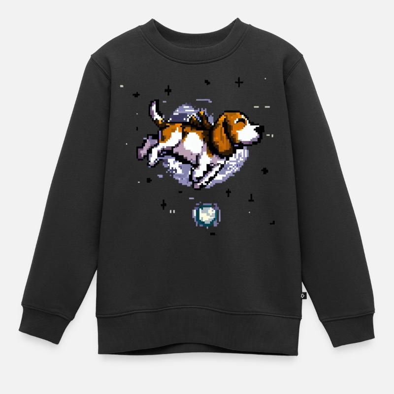 beagle - Kinder Premium Organic Sweatshirt - Schwarz