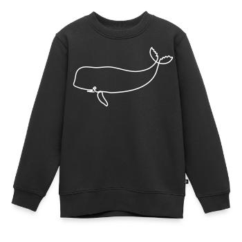 Wal - Kinder Premium Organic Sweatshirt - Schwarz - Vorne - AI Model Kid Female (0cm)