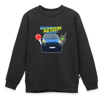 Nachwuchs Polizist - Bekleidung Babys und Kinder - Kinder Premium Organic Sweatshirt - Schwarz - Vorne - AI Model Kid Female (0cm)