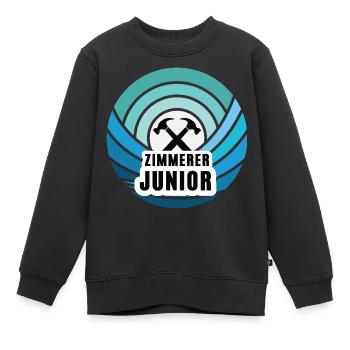 Zimmerer Sohn Kind Junge Junior Zimmerei - Kinder Premium Organic Sweatshirt - Schwarz - Vorne - AI Model Kid Female (0cm)