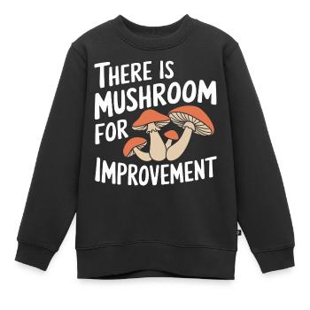 Pilz Pilze Funghi Champignon - Kinder Premium Organic Sweatshirt - Schwarz - Vorne - AI Model Kid Female (0cm)