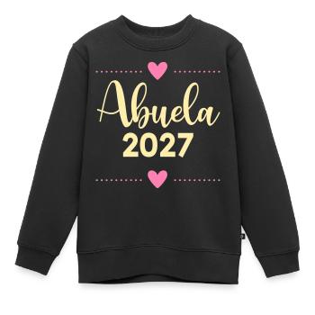 Baby 2017, spanische Großmutter - Kinder Premium Organic Sweatshirt - Schwarz - Vorne - AI Model Kid Female (0cm)