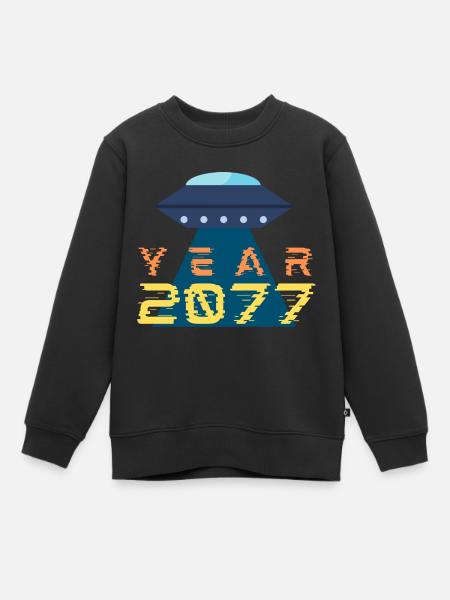 OVNI - Sweat Premium enfant bio - noir