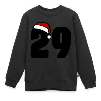 29 Zahl Weihnachten - Kinder Premium Organic Sweatshirt - Schwarz - Vorne - AI Model Kid Female (0cm)