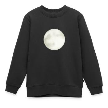 La lune - Sweat Premium enfant bio - noir - Devant - AI Model Kid Female (0cm)
