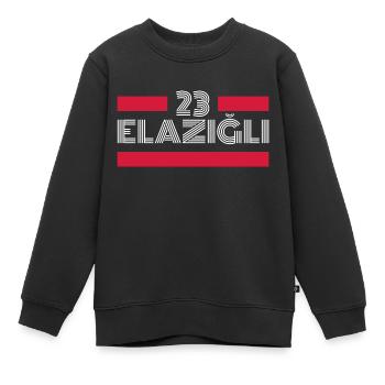 Elazig 23 Türkei Turkiye Geschenk Urlaub TR Türk - Kinder Premium Organic Sweatshirt - Schwarz - Vorne - AI Model Kid Female (0cm)