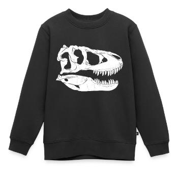 Tarbosaurus Fossil - Kinder Premium Organic Sweatshirt - Schwarz - Vorne - AI Model Kid Female (0cm)
