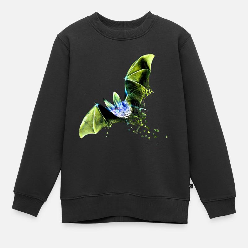 Bat - Sweat Premium enfant bio - noir