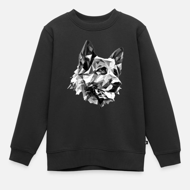 Schäferhund - Kinder Premium Organic Sweatshirt - Schwarz