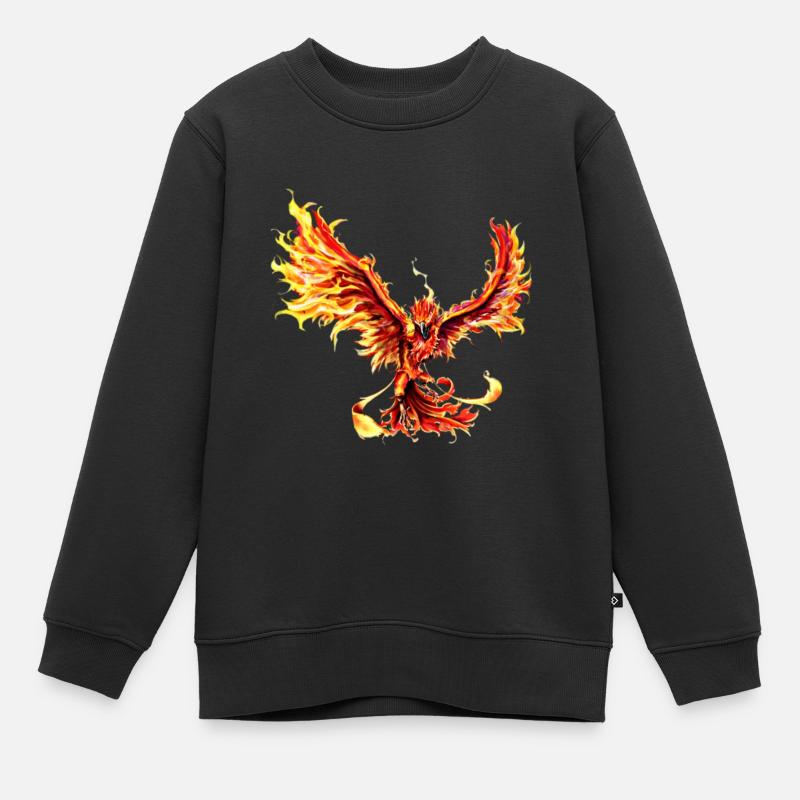 Phoenix - Sweat Premium enfant bio - noir