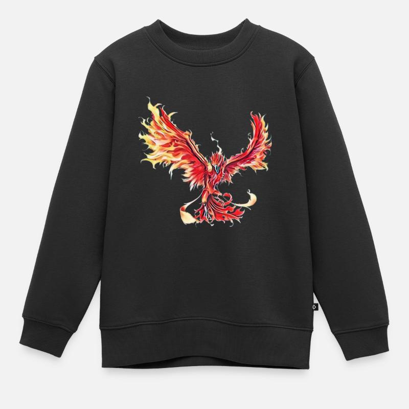 Phoenix - Sweat Premium enfant bio - noir