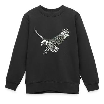 Aigle - Sweat Premium enfant bio - noir - Devant - AI Model Kid Female (0cm)