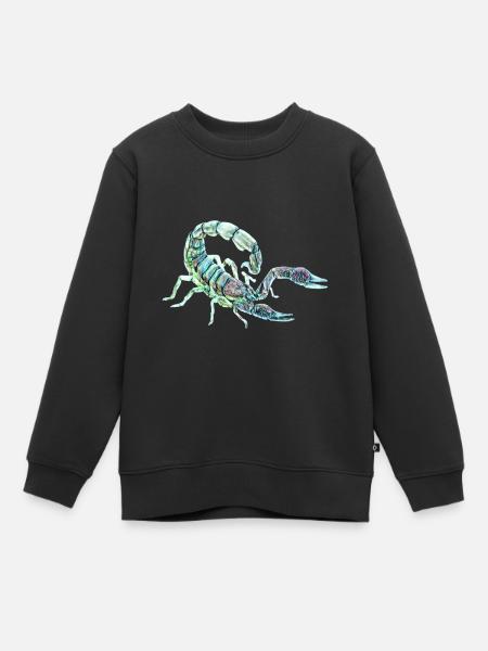 Skorpion - Kinder Premium Organic Sweatshirt - Schwarz