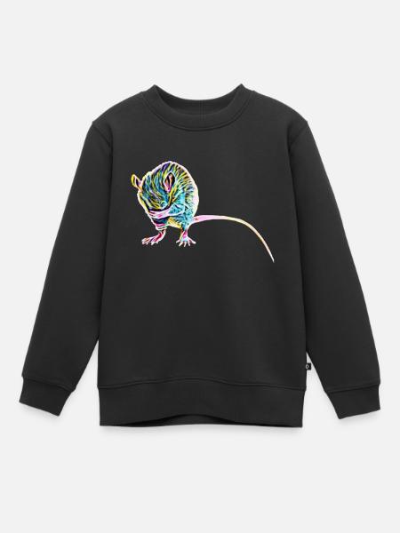 Ratte - Kinder Premium Organic Sweatshirt - Schwarz