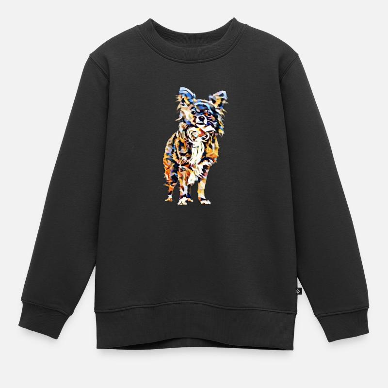 Chihuahua - Sweat Premium enfant bio - noir