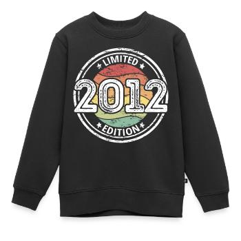 Year 2012 Limited Edition 11th birthday - Kids Premium Organic Sweatshirt - black - Front - AI Model Kid Female (0cm)
