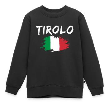 Tirolo Italie Drapeau Tyrol du Sud - Sweat Premium enfant bio - noir - Devant - AI Model Kid Female (0cm)