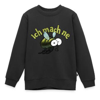 Je vais faire une mouche - Sweat Premium enfant bio - noir - Devant - AI Model Kid Female (0cm)