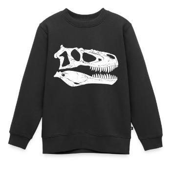 Daspletosaurus Fossilschädel - Kinder Premium Organic Sweatshirt - Schwarz - Vorne - AI Model Kid Female (0cm)