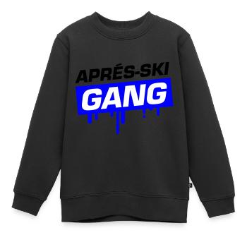 Gang après-ski - Sweat Premium enfant bio - noir - Devant - AI Model Kid Female (0cm)