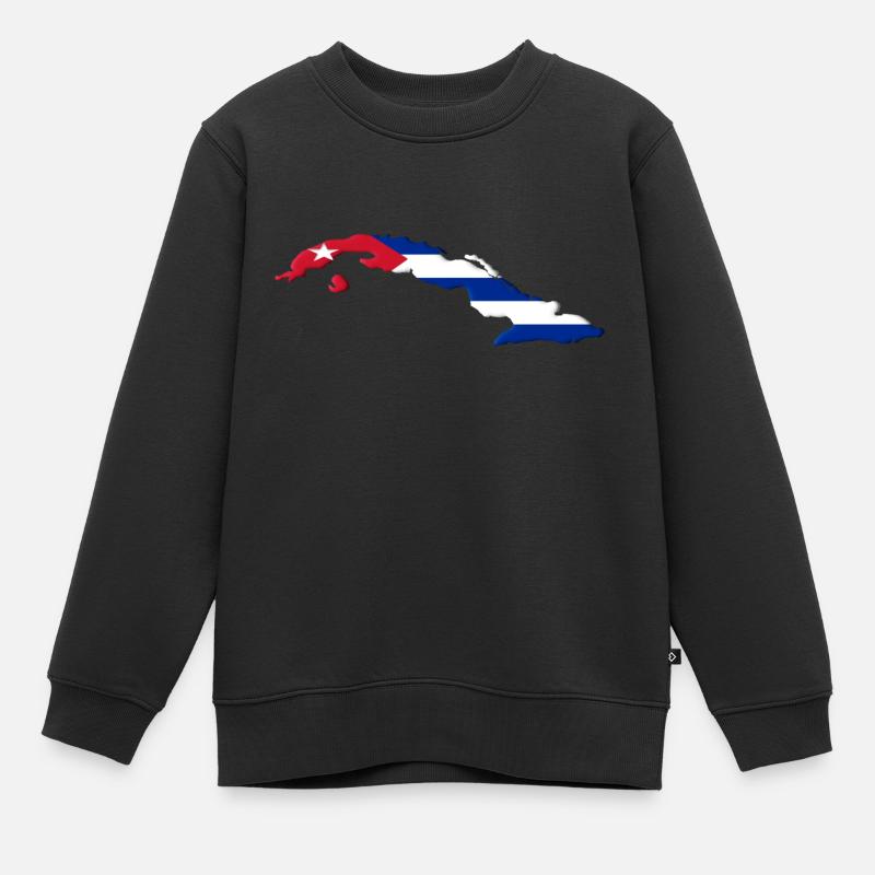 CUBA - Sweat Premium enfant bio - noir