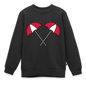 Sonnenschirm Muster Sommer - Kinder Premium Organic Sweatshirt - Schwarz - Vorne - AI Model Kid Female (0cm)
