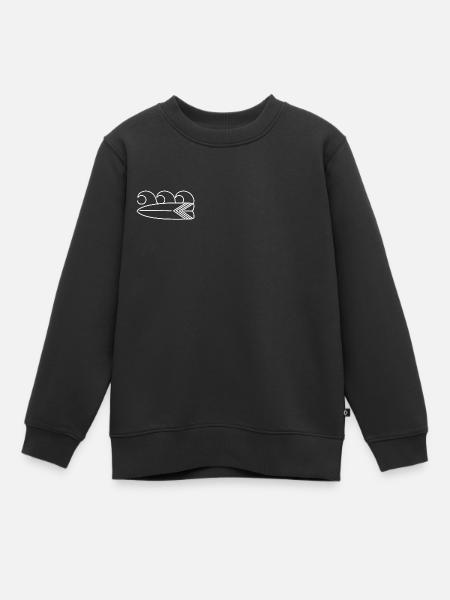 Planche de surf - Sweat Premium enfant bio - noir
